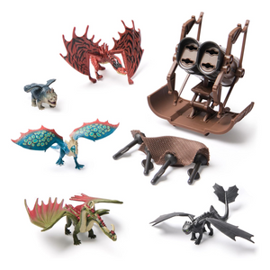 How to Train Your Dragon 5-Pack Dragon Catcher With Hiccup Mangler Net Launcher