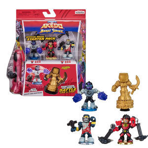 Akedo Beast Strike Bite Starter Pack 3 Mini Warriors Training Joystick Age 6+