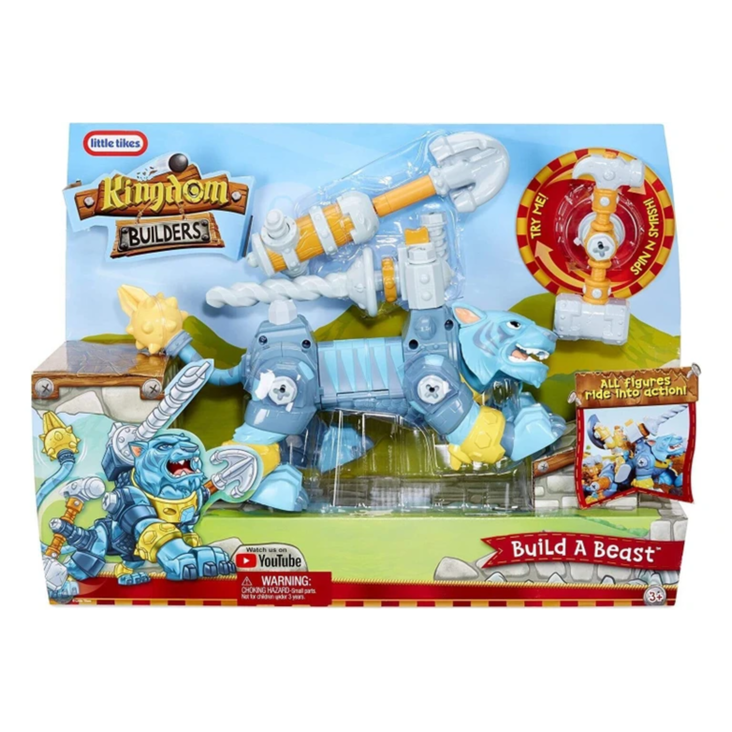 Little Tikes Kingdom Builders Build A Beast Battle Tiger Lion Animal Toy Fight