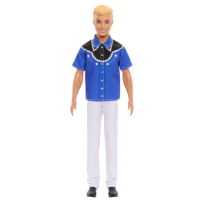 Barbie Fashionistas Ken Doll #226 Blonde Hair Western Outfit Pants Boots Toy 3+