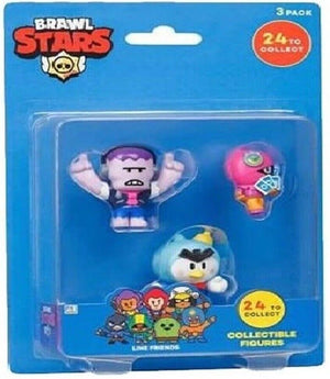 Brawl Stars 3 Pack Figures Video Game Play Ages 6+ Brand New Toy Gift Set