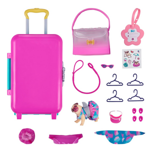 Real Littles Collectible Micro Suitcase Puppy Carrier 12 Accessories Play SetFun