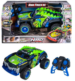 Nikko Dino Truck 1:12 Scale All Terrain Remote Control USB Dinosaur RC Play