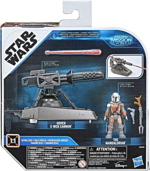 Star Wars Mission Fleet Expedition Class The Mandalorian Hover E-Web Cannon Play
