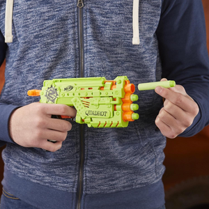 Nerf Zombie Strike Quadrot Blaster Set with 4 Darts Compact 4-Shot Foam Gun Toy
