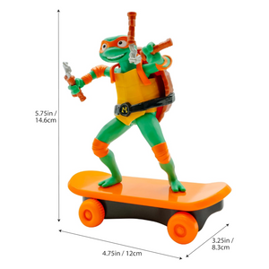 Teenage Mutant Ninja Turtles Mikey Mutant Mayhem Skate Toy TMNT Sewer Shredders