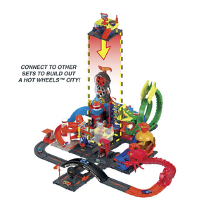 Hot Wheels City Downtown Track Set City Express Car Wash Burger Play