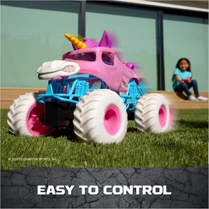 Monster Jam Sparkle Smash RC Toy Unicorn 1:15 Scale New Monster Truck