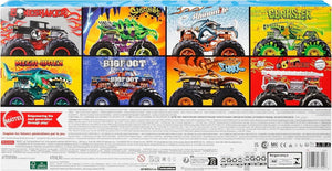 Hot Wheels Monster Trucks Set of 8 die-cast Toy Vehicles 1:64 Scale Race Play