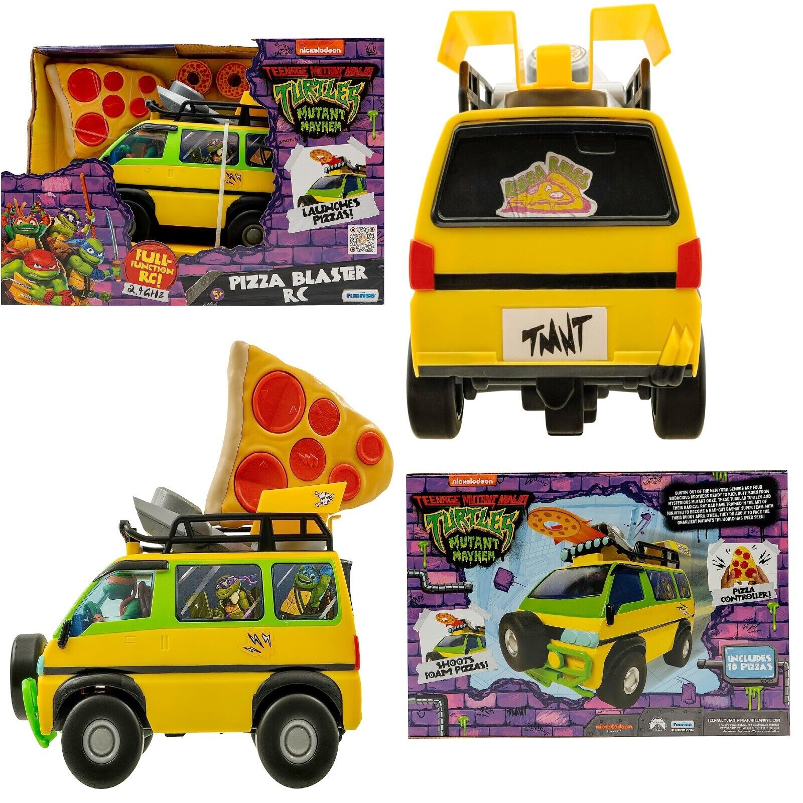TMNT Teenage Mutant Ninja Turtles Pizza Blaster RC 2.4Ghz Remote Control Car