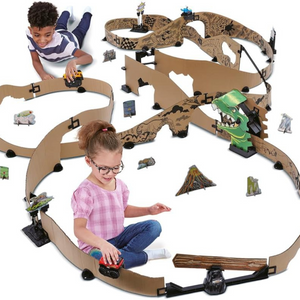 VTech Dino Adventure Track Set with Car Recyclable Cardboard Toy Gift
