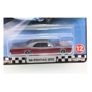 RARE Hot Wheels Boulevard ’66 Pontiac GTO Red Premium Real Riders Die-Cast