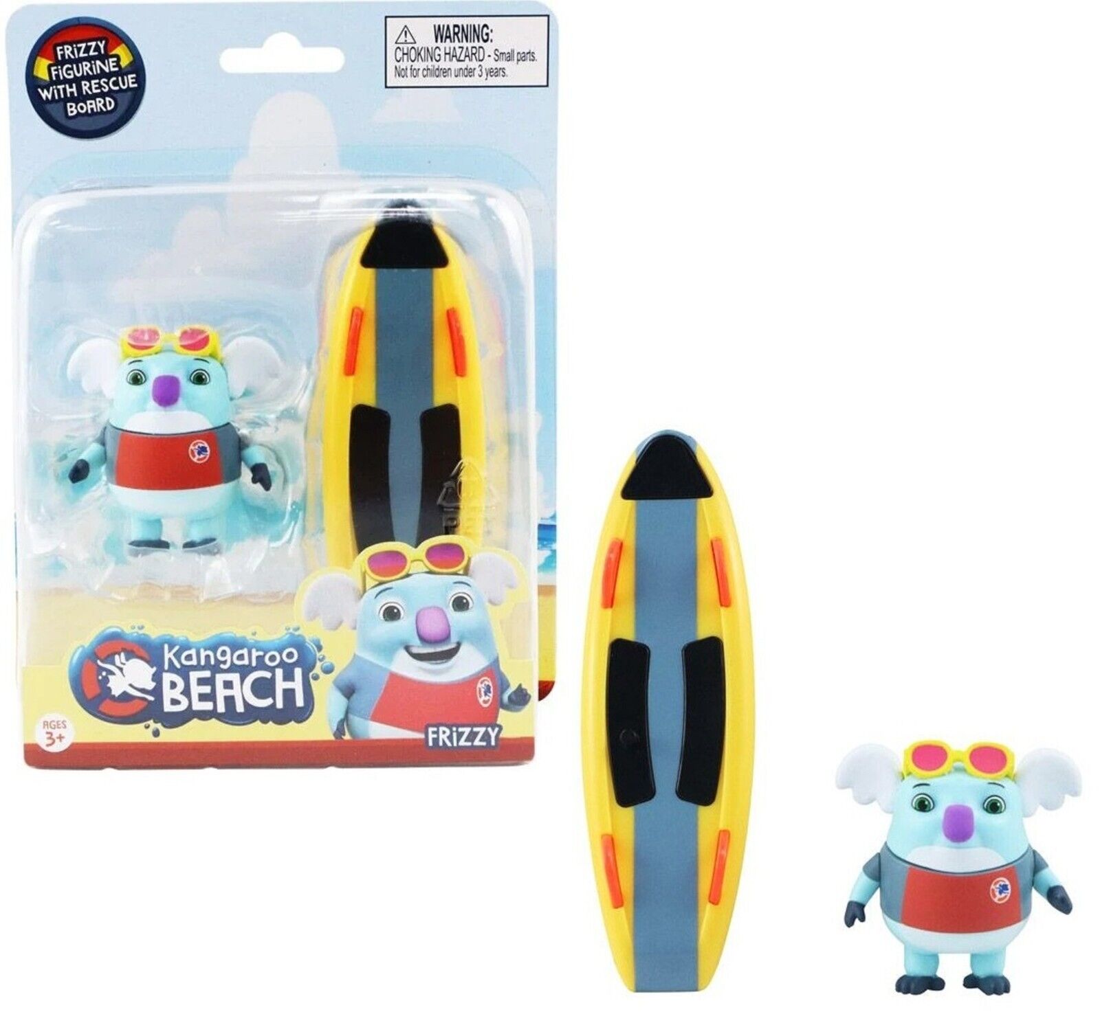 Kangaroo Beach Cadets With Rescue Board Ages 3+ New Toy Play Gift