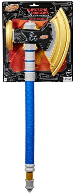 Nerf Dungeons & Dragons Holga's Greataxe Foam Head Ages 8+ New Toy Game Play