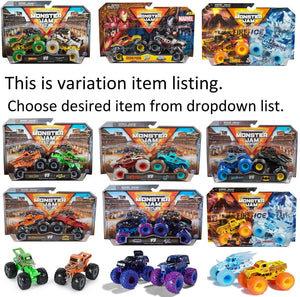 Monster Jam 2 Pack Official 1:64 Scale Diecast Truck Ages 3+ New Toy Race Car