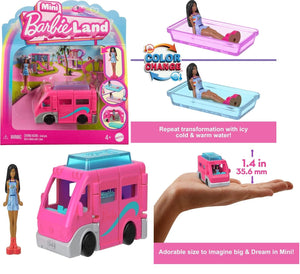 Barbie Color Changing Mini BarbieLand Doll & Toy Vehicle 1.5-inch Barbie Doll