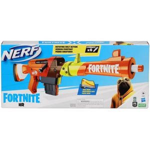 Nerf Fortnite HR Dart Blaster Ruff Wrap Design 6-Dart Elite Clip Fire Gun Play