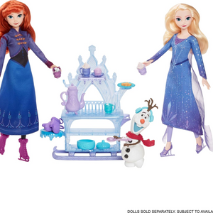 Frozen Olaf Treat Sled Playset Doll Cart 15 Plus Accessories Winter Festival Fun