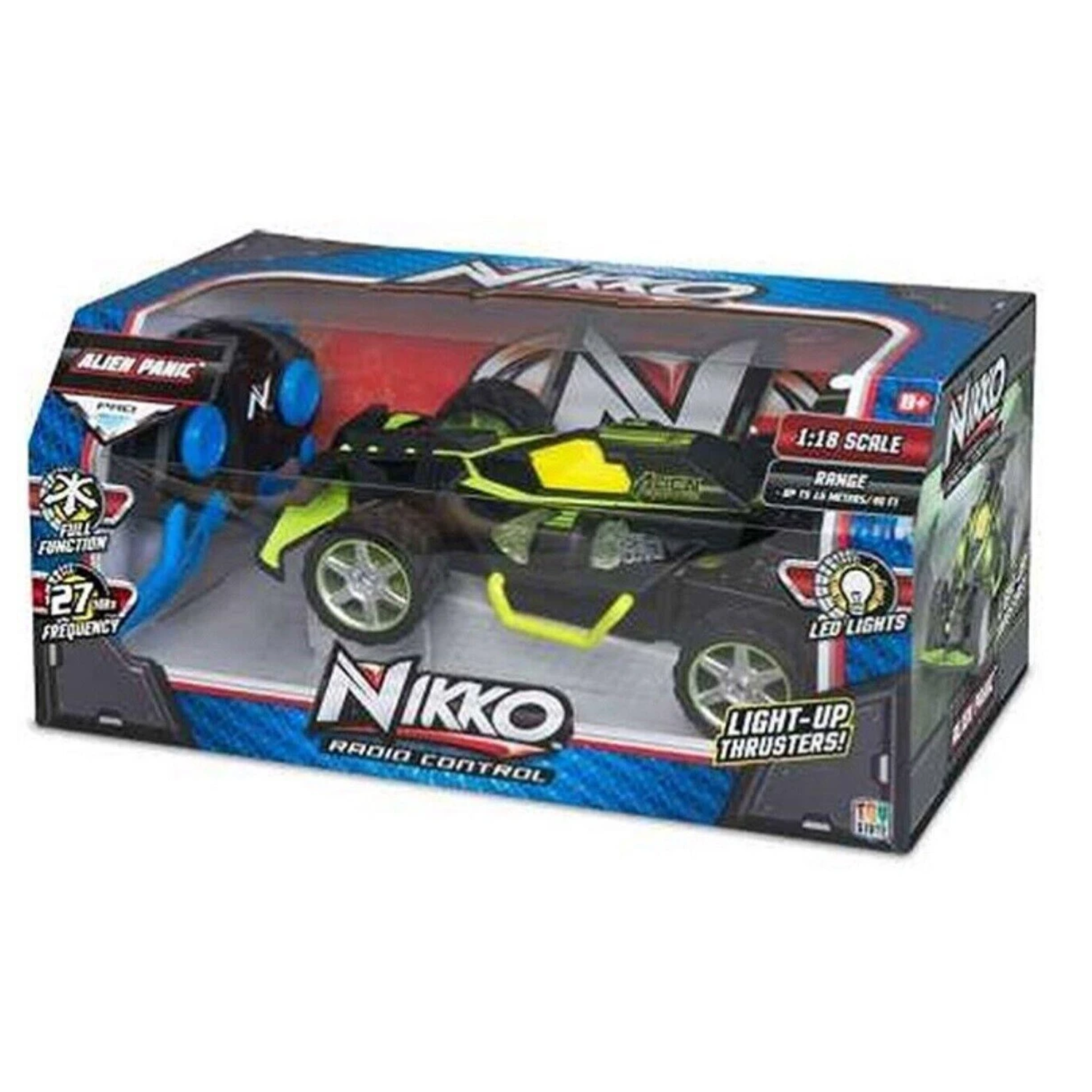 Nikko Sports Light up thursters 1:18 scale Alien Panic Remote Control Car Buggy