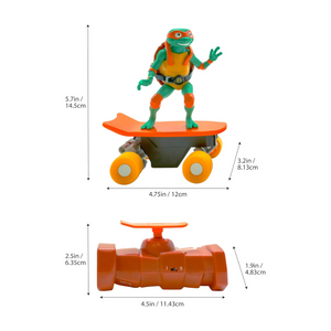Teenage Mutant Ninja Turtle Michelangelo Half Pipe RC Vehicle Ages 5+ New Toy