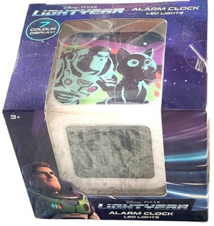 Disney Pixar Glo Alarm Clock Lightyear in 7 Multi Colors Buzz Toy Story Gift
