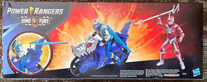 Power Rangers Hasbro Dino Fury Face-Off Pack Blue Ranger + Cycle & Zedd