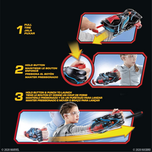 Avengers Black Widow Stinger Strike Blaster Launch Nerf Darts Ages 5 Plus Play