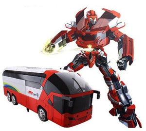 MZ Transforming Toy Bus 2372P RC IR Remote Control Robot Car Race Racing Robot