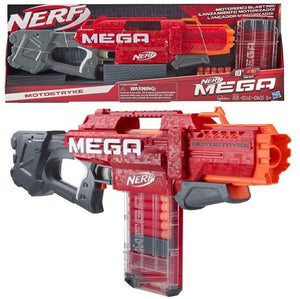 Nerf Motostryke Motorised Blaster Contains Mega 10 Dart Clip New Toy