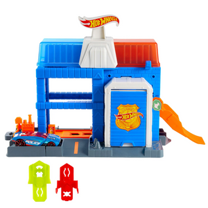 Hot Wheels City Track Downtown Police Tower Playset New Toy