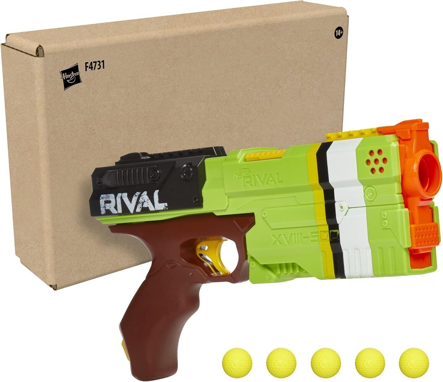 Hasbro Nerf Rival Kronos XVIII 500 Action Blaster Ages 14+ New Toy Gun Fight
