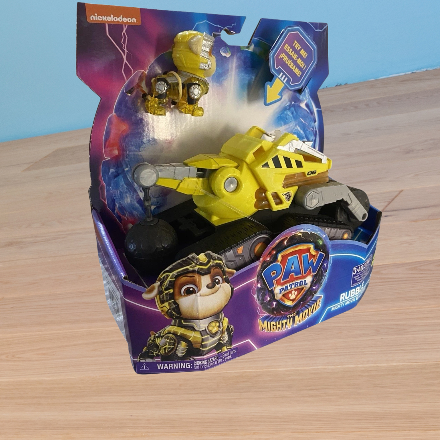 Paw Patrol-Rubble & bulldozer-The Mighty Movie Themed Assorted Zuma Rubble Chase