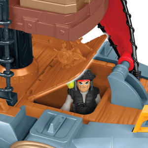Fisher-Price Imaginext Shark Bite Pirate Ship Playset with Figure Kids Toy 3+