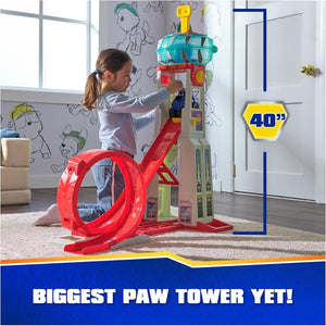 Paw Patrol Rescue Wheels Super Loop Tower HQ Vehicle Launch Race Track Play Gift