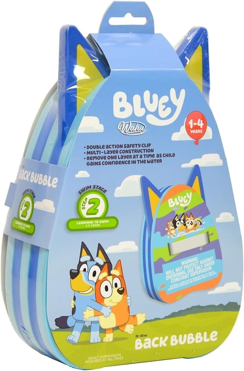 Wahu Bluey Back Bubble High-Quality Buoyancy Aid for Learning to Paddle & Swim