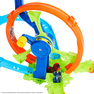 Hot Wheels Rapid Launch Loop Car Track Set Crash Zone Loop Kicker Play 4+ Toy