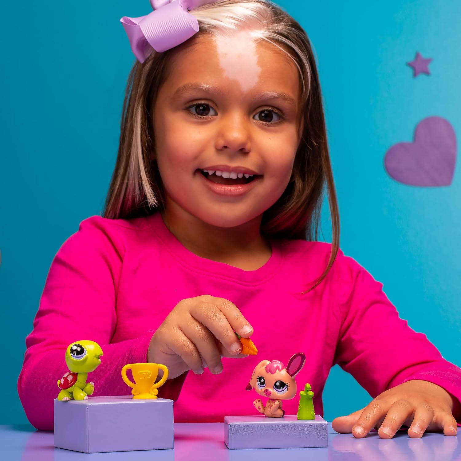 Littlest Pet Shop Pet Pairs Jungle Pals 2 Bobblin Pets With Accessories Set FunX
