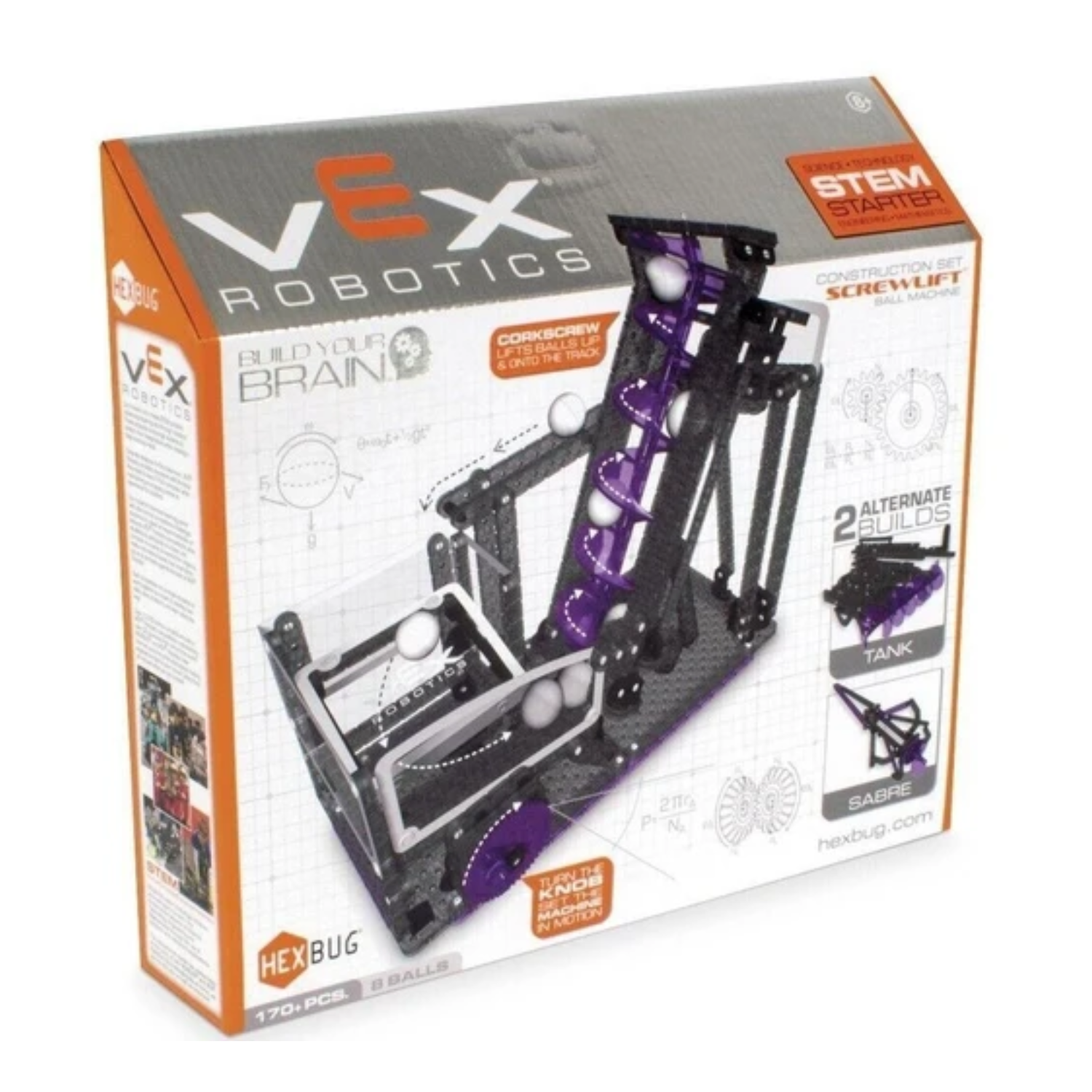 Hexbug Vex Robotics Screw Lift Ball Machine Construction Set Ages 8+ Project Fun