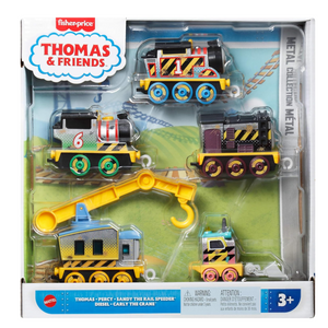 Thomas & Friends Construction Crew 5 Diecast Train Vehicle Set Push Along 3+