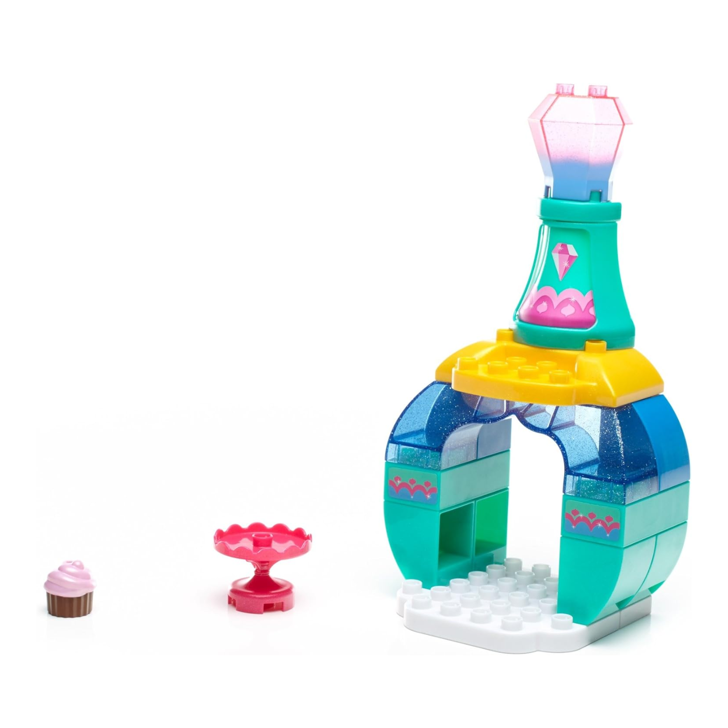 Mega Bloks Shimmer Shine Genie Palace Sweet Treats Build Set Sparkle Blocks 3+