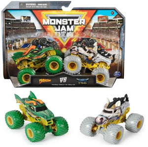Monster Jam 2 Pack Official 1:64 Scale Diecast Truck Ages 3+ New Toy Race Car