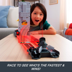 Hot Wheels Racing Formula 1 Track Set Race 2 1:64 Scale With 2 Cars New Toy