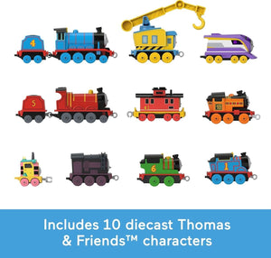 Thomas & Friends Track Team Collection 10 Diecast Metal Engines Including Thomas