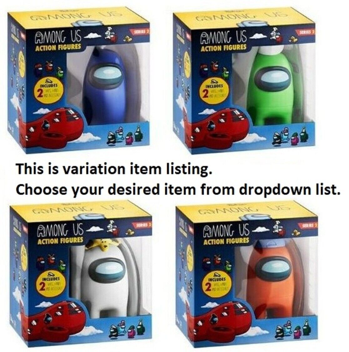 Among Us 17 CM Action Figure Single Pack with Accessories New Toy Play Game Gift