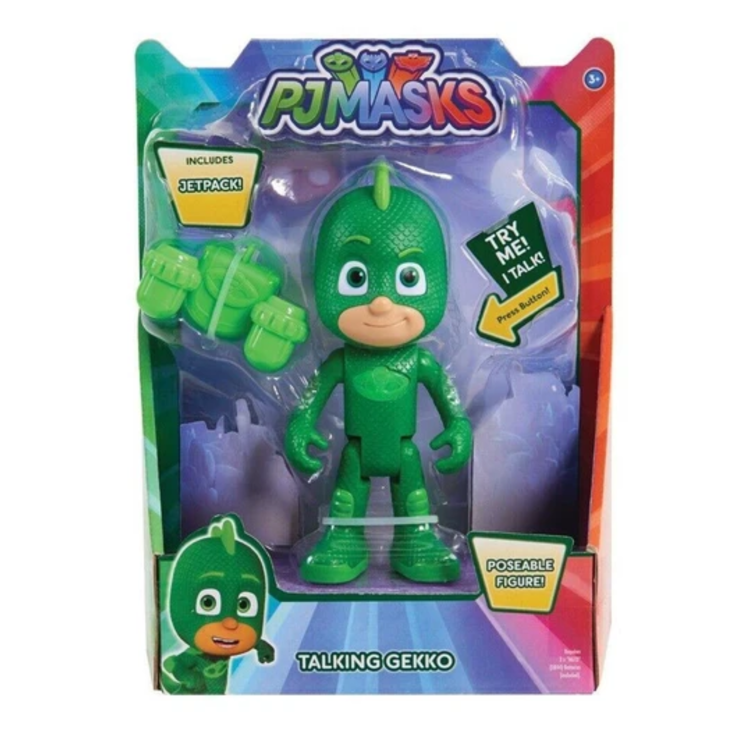 Pjmasks Deluxe Talking Figure-Gekko-3+ Toy Play Gift PJ Masks Fun