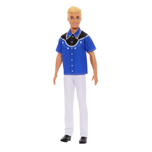 Barbie Fashionistas Ken Doll #226 Blonde Hair Western Outfit Pants Boots Toy 3+