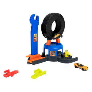 Hot Wheels City Track Downtown Tire Shop Playset New Toy