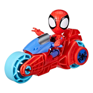 Spidey and Friends Spidey Figure with Motorbike Toy 4" Preschool Playset