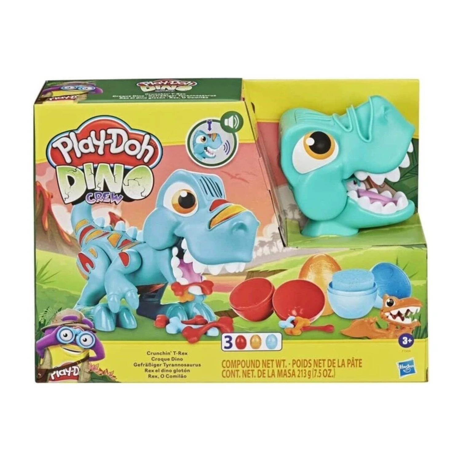 Play-Doh Dino Crew Crunching T-Rex Toy Dinosaur Ages 3+ Toy Dino Playdoh Egg Fun