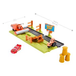 Disney Pixar Cars Playset Frank Escape & Stunt Race Lightning Mcqueen